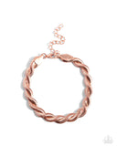 Tasteful Twists - Copper - Paparazzi Accessories